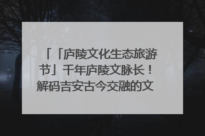 「庐陵文化生态旅游节」千年庐陵文脉长！解码吉安古今交融的文化图谱（图）