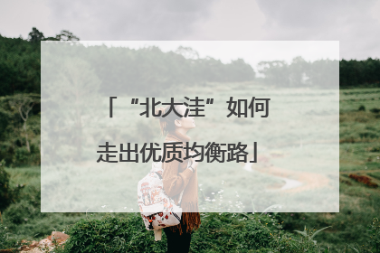 “北大洼”如何走出优质均衡路