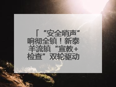 “安全哨声”响彻全镇！新泰羊流镇“宣教+检查”双轮驱动筑牢安全防线