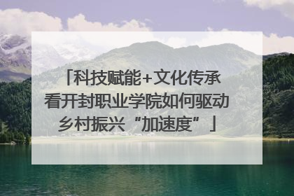 科技赋能+文化传承 看开封职业学院如何驱动乡村振兴“加速度”