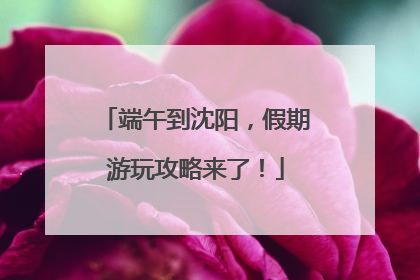 端午到沈阳，假期游玩攻略来了！