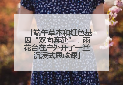 端午草木和红色基因“双向奔赴”，雨花台在户外开了一堂沉浸式思政课