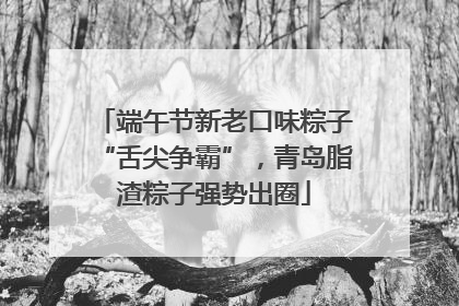 端午节新老口味粽子“舌尖争霸”，青岛脂渣粽子强势出圈