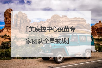 美疾控中心疫苗专家团队全员被裁