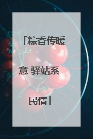 粽香传暖意 驿站系民情