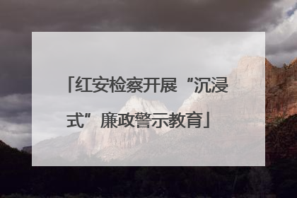 红安检察开展“沉浸式”廉政警示教育
