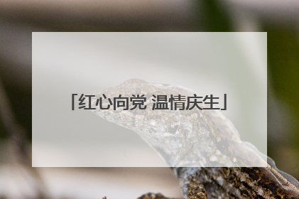 红心向党 温情庆生
