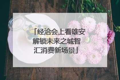 经洽会上看雄安 解锁未来之城智汇消费新场景