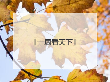 一周看天下