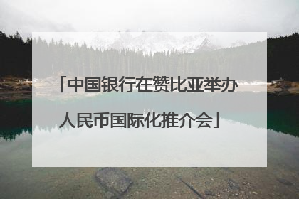 中国银行在赞比亚举办人民币国际化推介会