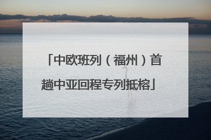 中欧班列（福州）首趟中亚回程专列抵榕