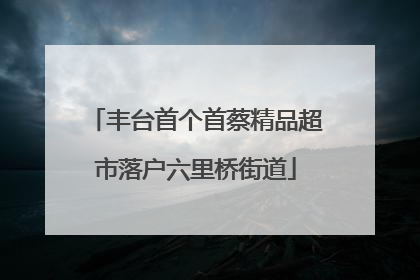 丰台首个首蔡精品超市落户六里桥街道