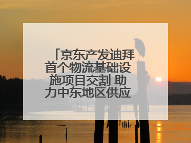 京东产发迪拜首个物流基础设施项目交割 助力中东地区供应链高质量发展