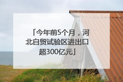 今年前5个月，河北自贸试验区进出口超300亿元