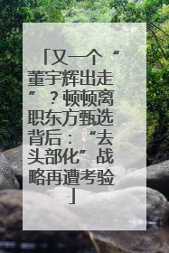 又一个“董宇辉出走”？顿顿离职东方甄选背后：“去头部化”战略再遭考验