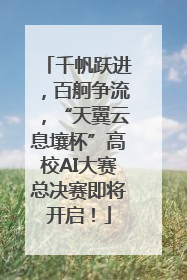 千帆跃进，百舸争流，“天翼云息壤杯”高校AI大赛总决赛即将开启！