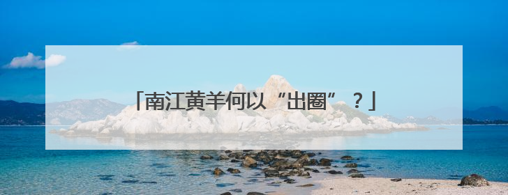 南江黄羊何以“出圈”？