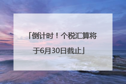 倒计时！个税汇算将于6月30日截止
