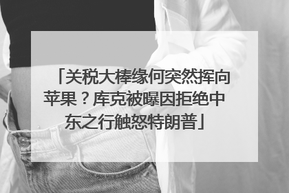 关税大棒缘何突然挥向苹果？库克被曝因拒绝中东之行触怒特朗普