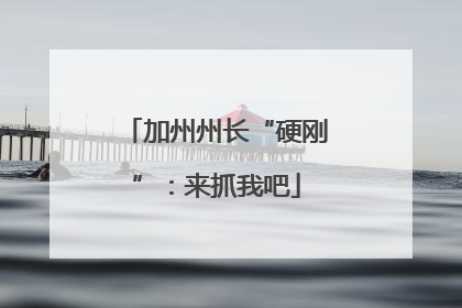 加州州长“硬刚”：来抓我吧