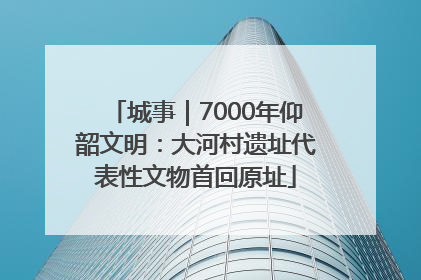 城事｜7000年仰韶文明：大河村遗址代表性文物首回原址