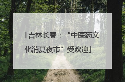 吉林长春：“中医药文化消夏夜市”受欢迎