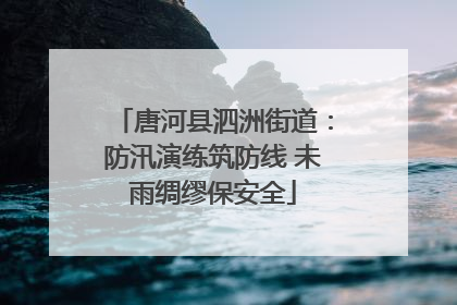 唐河县泗洲街道：防汛演练筑防线 未雨绸缪保安全