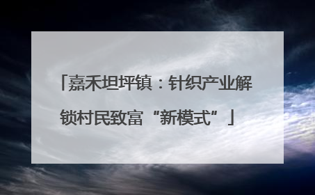 嘉禾坦坪镇：针织产业解锁村民致富“新模式”