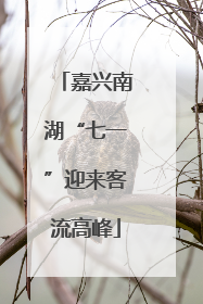 嘉兴南湖“七一”迎来客流高峰