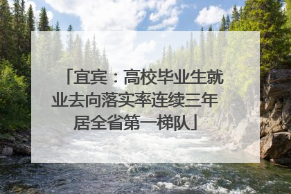 宜宾：高校毕业生就业去向落实率连续三年居全省第一梯队