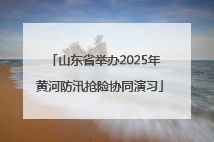 山东省举办2025年黄河防汛抢险协同演习