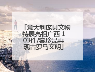 意大利庞贝文物特展亮相广西 103件/套珍品再现古罗马文明