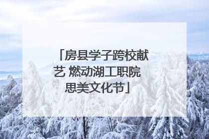 房县学子跨校献艺 燃动湖工职院思美文化节