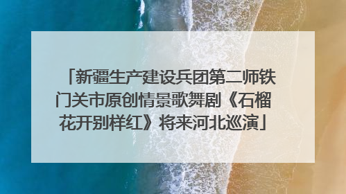 新疆生产建设兵团第二师铁门关市原创情景歌舞剧《石榴花开别样红》将来河北巡演
