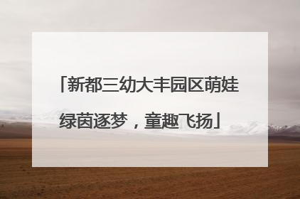 新都三幼大丰园区萌娃绿茵逐梦，童趣飞扬