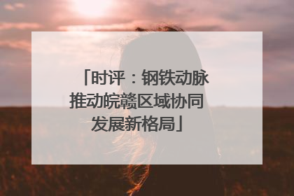 时评：钢铁动脉推动皖赣区域协同发展新格局