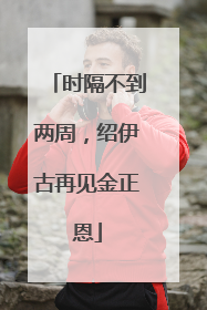 时隔不到两周，绍伊古再见金正恩