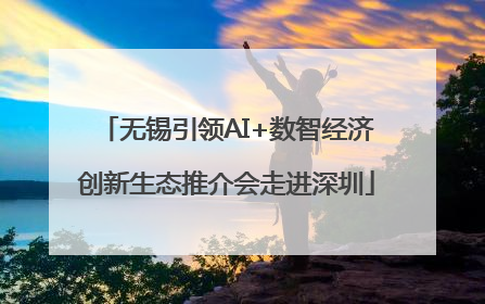 无锡引领AI+数智经济创新生态推介会走进深圳