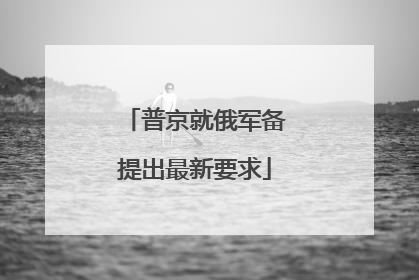 普京就俄军备提出最新要求