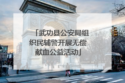 武功县公安局组织民辅警开展无偿献血公益活动