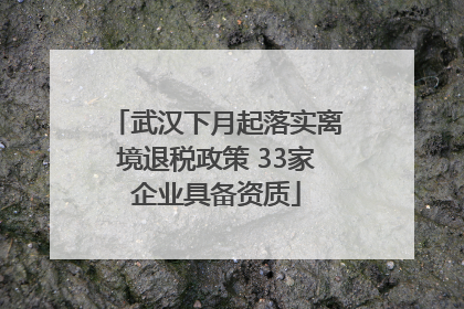 武汉下月起落实离境退税政策 33家企业具备资质