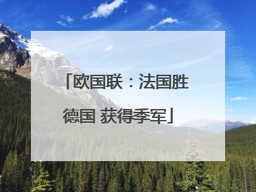 欧国联：法国胜德国 获得季军