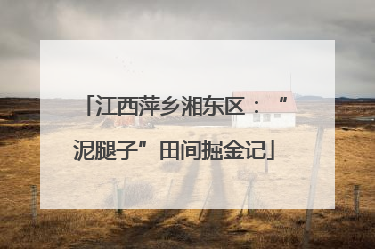 江西萍乡湘东区：“泥腿子”田间掘金记