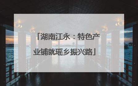 湖南江永：特色产业铺就瑶乡振兴路