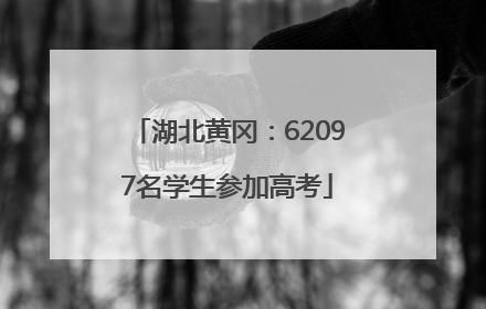 湖北黄冈：62097名学生参加高考