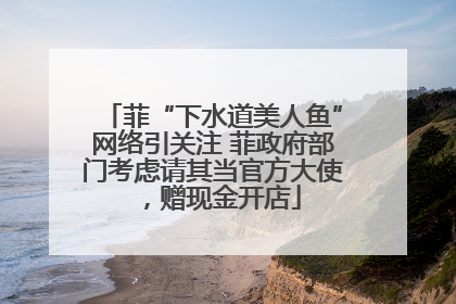 菲“下水道美人鱼”网络引关注 菲政府部门考虑请其当官方大使，赠现金开店