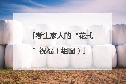 考生家人的“花式”祝福（组图）