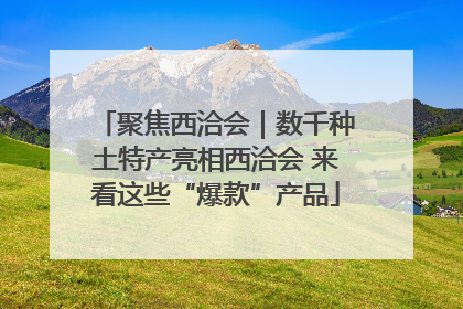 聚焦西洽会｜数千种土特产亮相西洽会 来看这些“爆款”产品