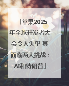 苹果2025年全球开发者大会令人失望 其面临两大挑战：AI和特朗普