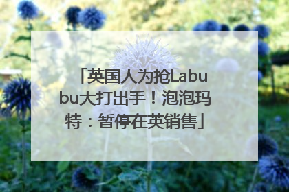 英国人为抢Labubu大打出手！泡泡玛特：暂停在英销售